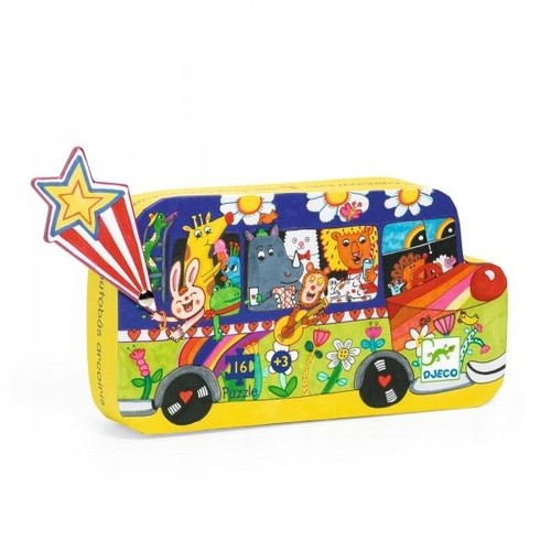 Djeco rainbow bus - rainbow,
