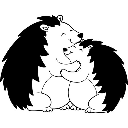 Hedgehog hugs unmounted - 'hedgehog,
