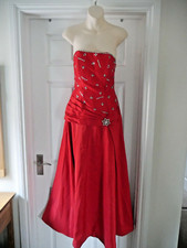 Red Ball Gown Sequin Bead Size