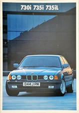 BMW E32 7-Series 730i 735i 735iL Brochure 1986