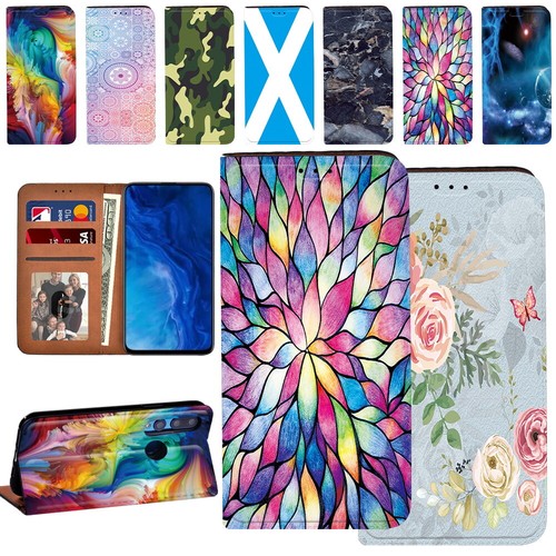 Printed leather phone cover - printed,