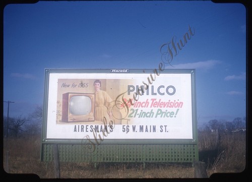 Philco television billboard - television,