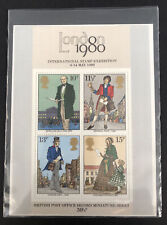 GB 1980 MNH London International Stamp Exhibition Second Miniature Stamp Sheet