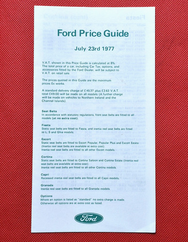 1977 ford cars - ford,