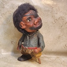 Vintage 60's HEICO Bobblehead Pirate Troll 10" Nodder head knocker West Germany