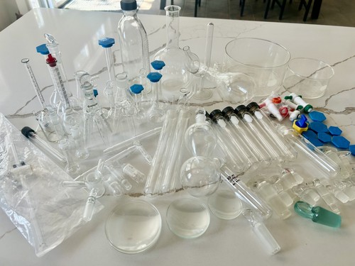 Vintage lab glassware lot - vintage,