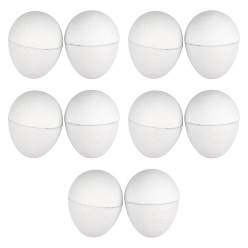 10pcs paper mache eggs craft - paper,