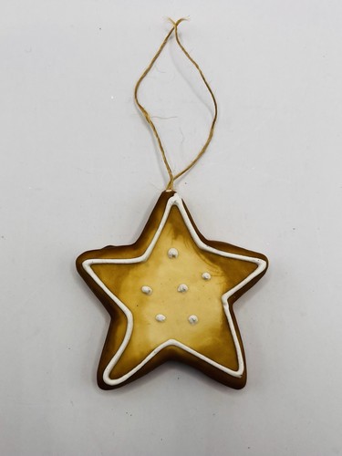 Vintage iced star gingerbread - iced,