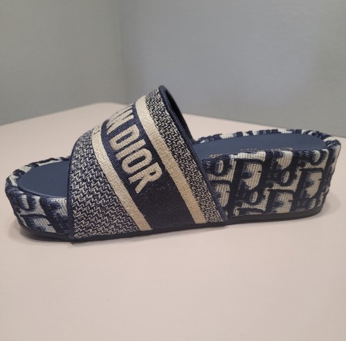 Dior navy blue white canvas - dior,