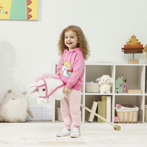 Stick horse wood wheels - stick,