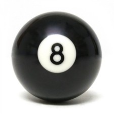 BLACK 8 BALL for 2" POOL SET  (STANDARD SIZE) Pool Table Cue Replacement Ball