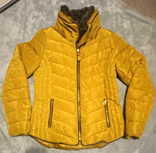 Joules yellow quilted puffer - quilted,