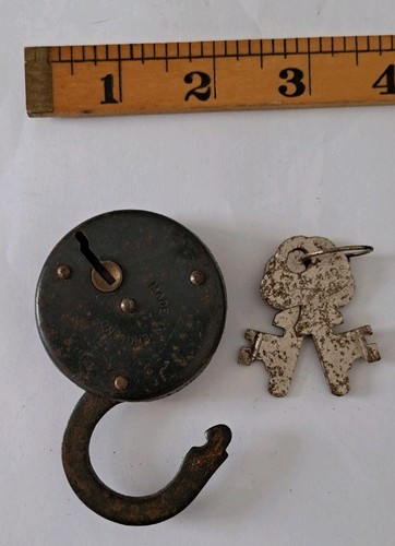 Old english made padlock - old,