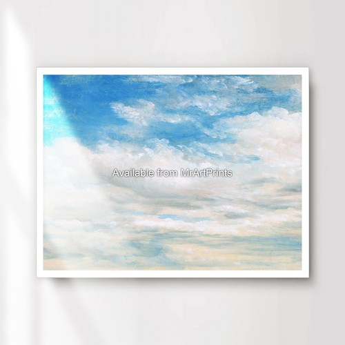 Clouds blue sky painting art - clouds,