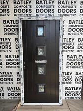 NEW EXTERNAL BLACK SOLID CORE COMPOSITE DOOR 1001x2055mm *1915