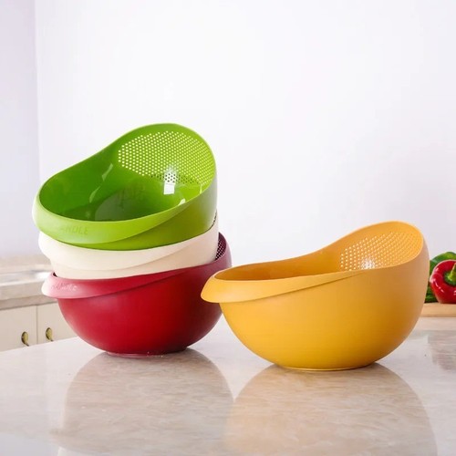 Rice sieve plastic - sieve, colander