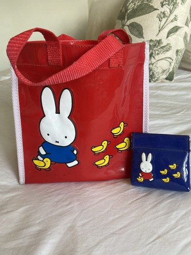Vintage miffy red pvc bag - miffy,