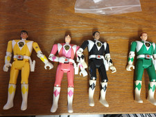 VINTAGE 1993 BANDAI MIGHTY MORPHIN POWER RANGERS FOUR   FIGURES  ONLY