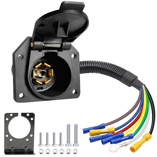 Way pin trailer connector - 7,