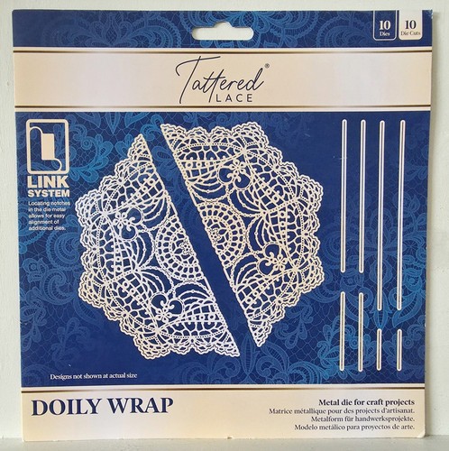 Tattered lace die set doily - set,