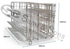 ELECTRIC HENNY PENNY BASKET WITH HINGED SHELFS