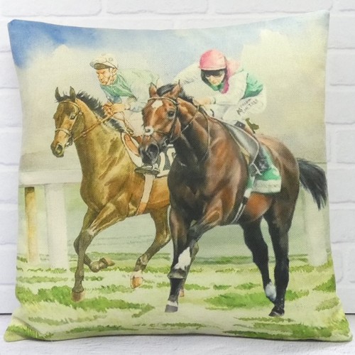 Race horse cushion cover - cushion,