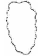 BREIL Necklace/Bracelet FLOWING, 34 Modules, Steel, max lenght 82cm (32.2 Inch)