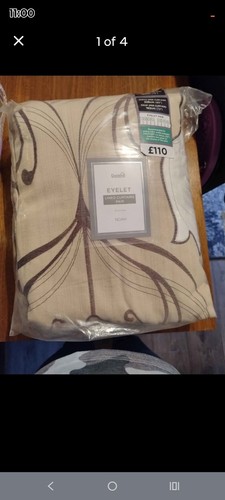 New dunelm eyelet curtains - new,