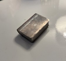Antique Silver 925 Book Shape