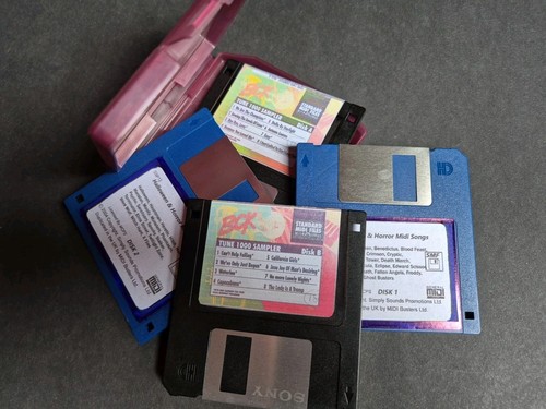Midi song files floppy disks - song,