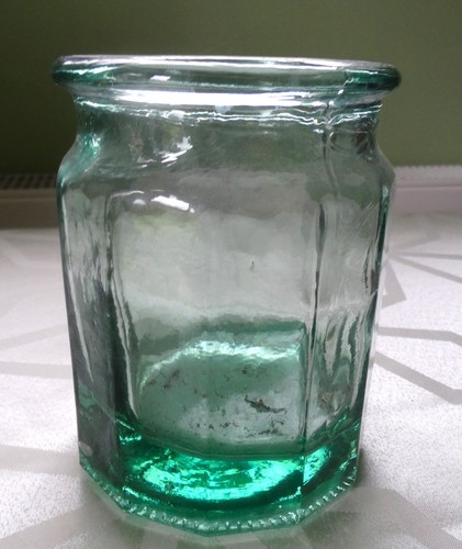 Hand blown green - blown, twelve