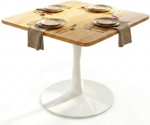Wood square dining table - 30",