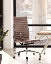 High Mid Back Ribbed Office