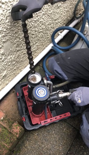 Central heating power - central, flushing