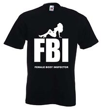 FBI FEMALE BODY INSPECTOR T-SHIRT - Fancy Dress Holidays - FREE POSTAGE