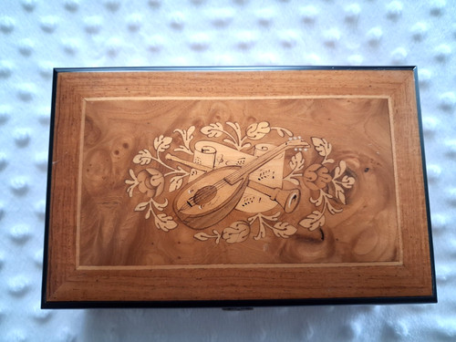 Vintage italian wooden - wooden, inlaid