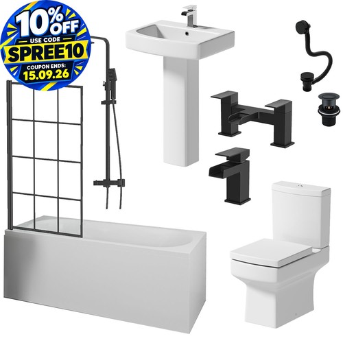 Complete bathroom suite - complete,