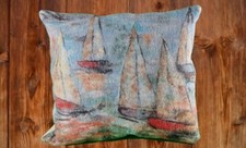 Sumptuously Comfortable Hand Crafted Felt Wool Sailing Boat Cushion