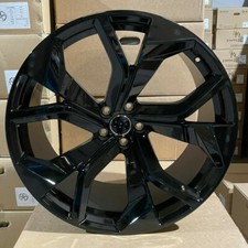 Audi Q7 Q8 Vw Touareg x4 23" Audi RSQ8 Style Alloys Black 5x112 10J Et25