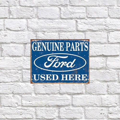 Ford genuine parts retro - genuine, parts,