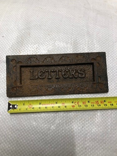 Antique cast iron letter - antique,