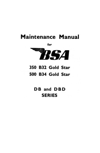 Bsa gold star b32 b34 - gold,