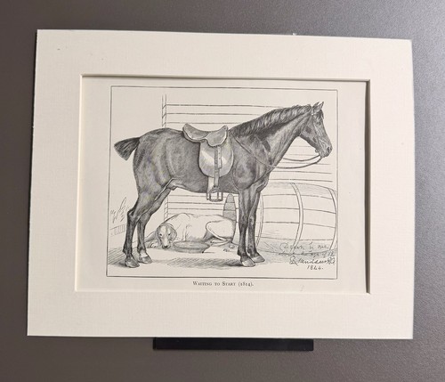 Antique landseer book plate - book,