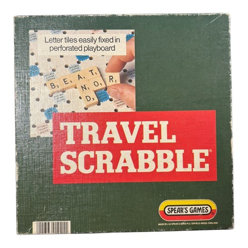 Vintage travel scrabble board - travel,