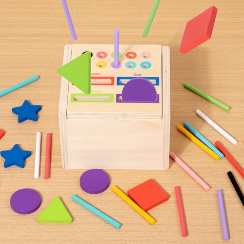 Shape sorting cube - sorting, block
