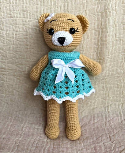 Handmade crochet teddy bear - handmade,