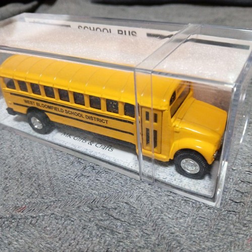 School bus miniature toy - school,
