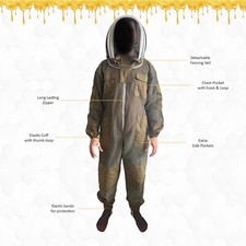 Beekeeping suit and gloves - suit,