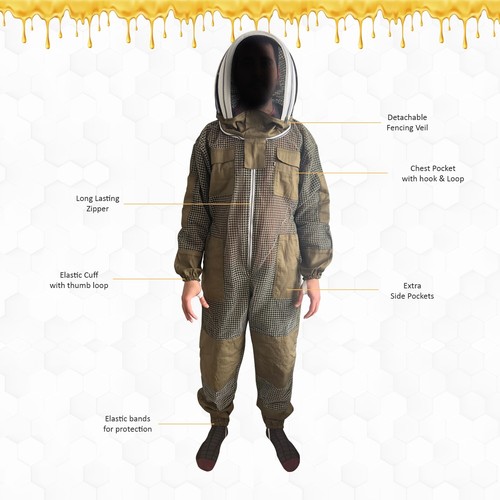 Beekeeping suit and gloves - beekeeping,