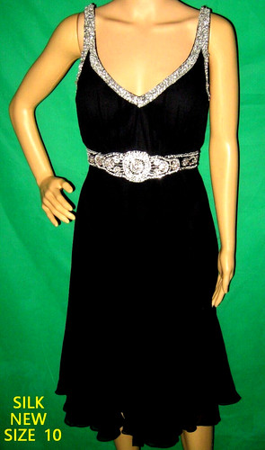 New dress silk black - 10,